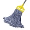 Rubbermaid Commercial Super Stitch Blend Mop Head, Cotton/Synthetic, Large, 1" Red Headband, Blue, PK6 FGD21306BL00 - alternate 2